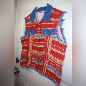 Sun River Women's Vintage 90s Scully Western Vest SIZE MEDIUM